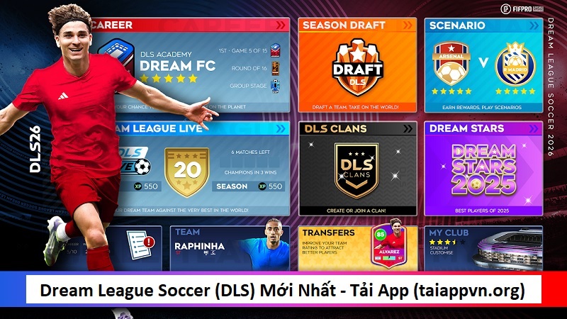 Dream League Soccer (DLS) là tựa game bóng đá mô phỏng - taiappvn.org
