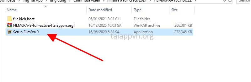 Chạy Setup Filmora 9 với tư cách quản trị viên