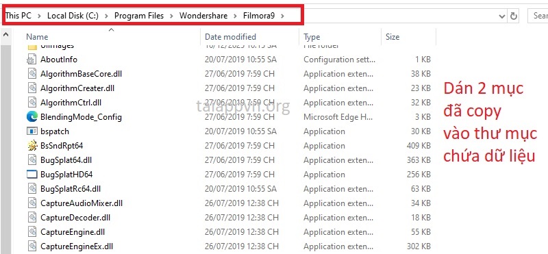 Dán > C:\Program Files\Wondershare\Filmora9