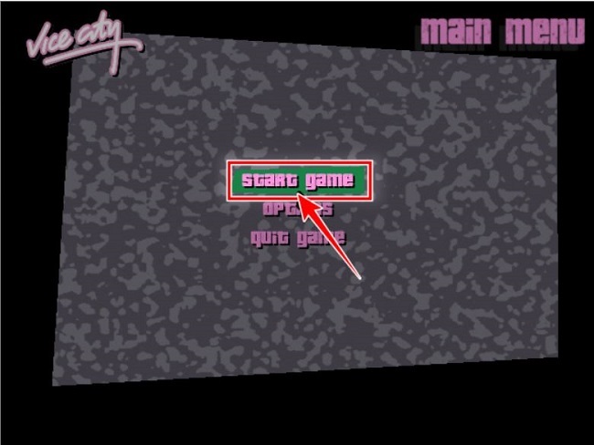 Start → New Game để bắt đầu chơi