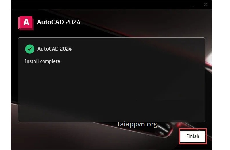 Finish để hoàn thành