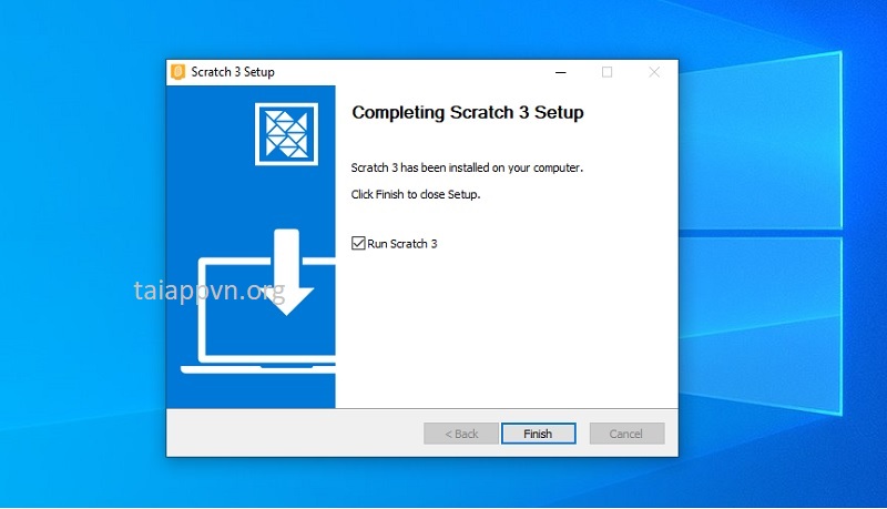 "Finish" > nhấn vào biểu tượng chú mèo vàng để sử dụng