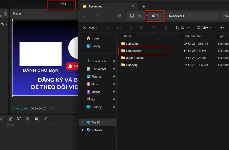 Bạn vào thư mục tên dự án -> resources -> combination