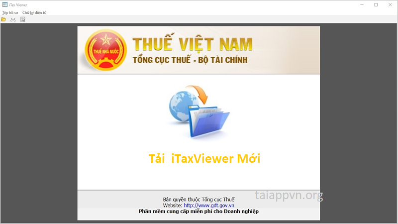iTaxViewer là phần mềm mở các file tờ khai, báo cáo thuế định dạng .xml