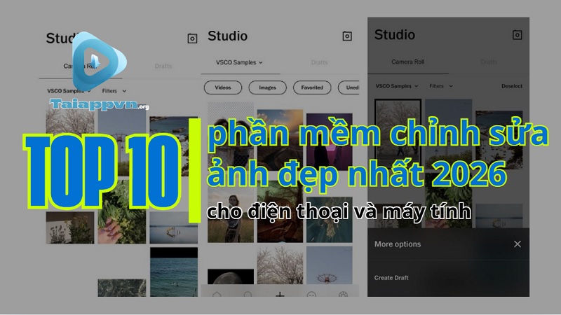 Top 10 phần mềm chỉnh sửa ảnh đẹp nhất năm 2026 - đánh giá tại Tải App