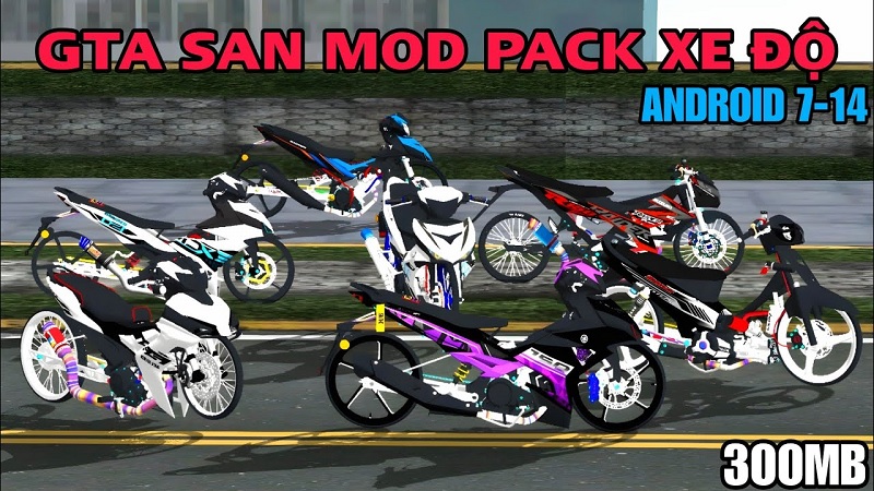 Bản mod xe độ trên điện thoại