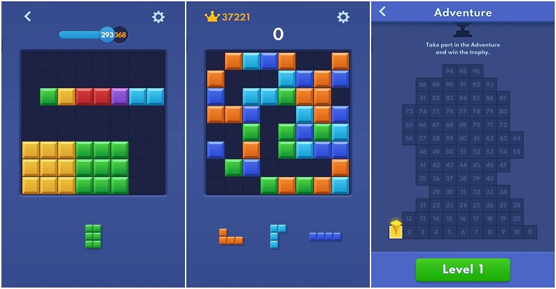Block Blast - trò chơi giải đố cơ chế của Tetris huyền thoại