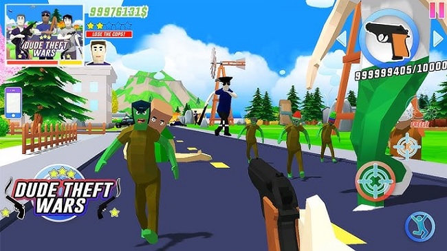 Tính năng hack dude theft wars hỗ trợ vô hạn tiền