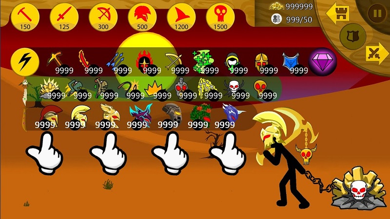 Stick War Legacy Hack - bản tài nguyên full