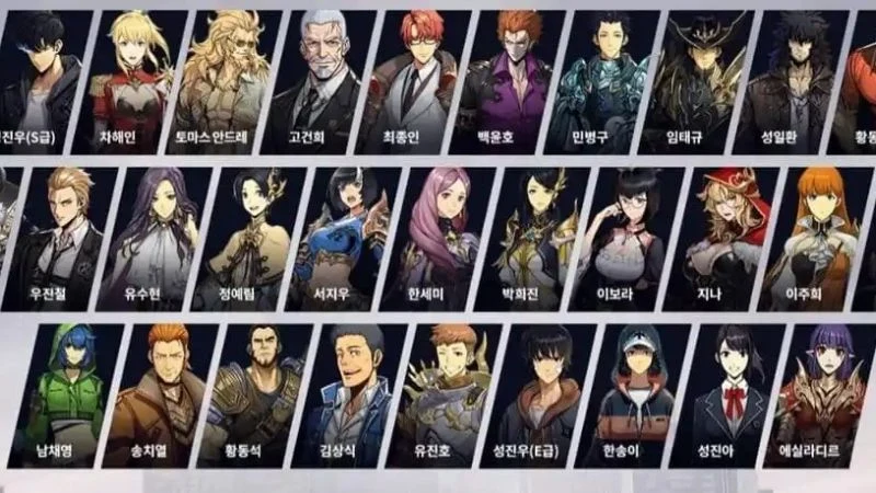 Hệ thống nhân vật đa dạng và phong phú trong Solo Leveling Arise